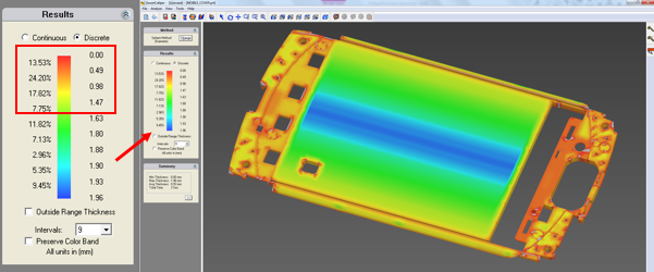 Geomcaliper Wall Thickness Plot Tool